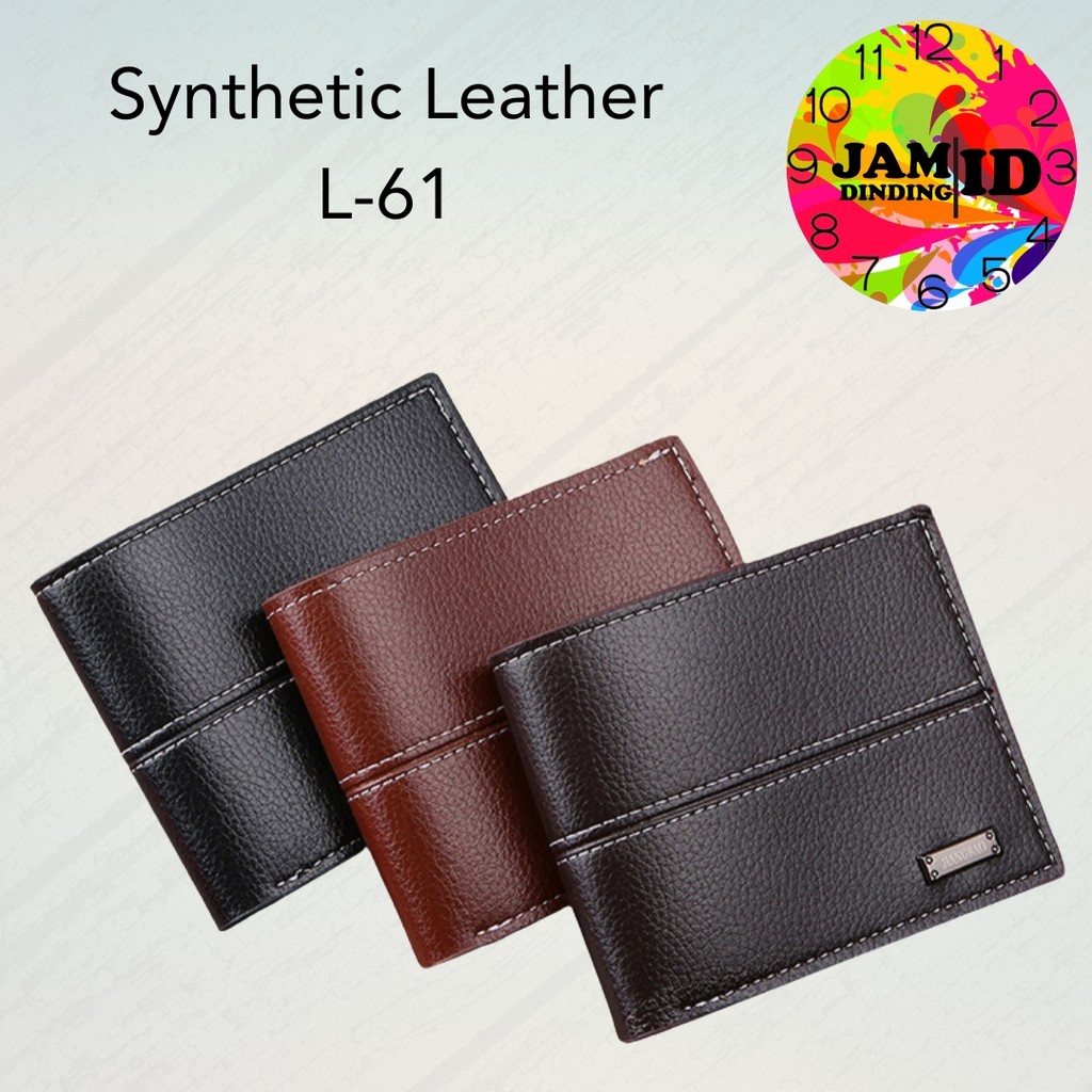 JDID Dompet Kulit Cowok Premium Klasik Desain Minimalis Kombinasi Elegan L61