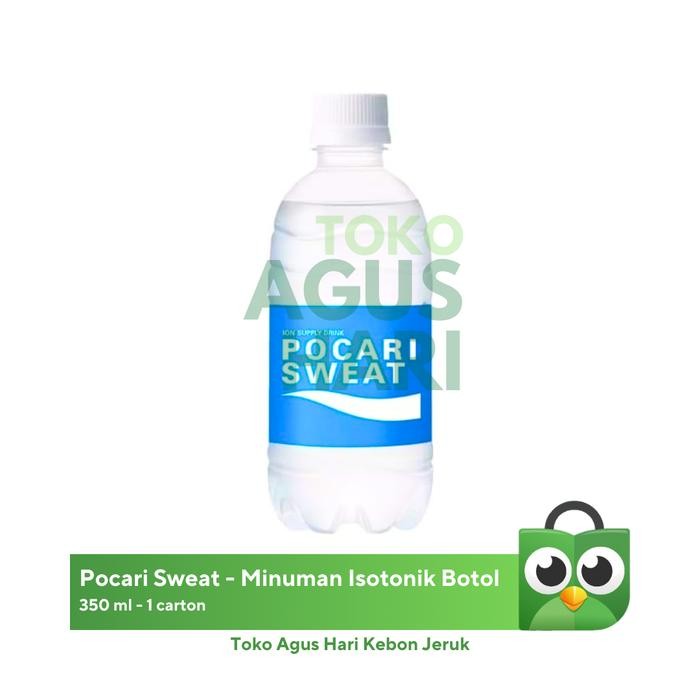 

POCARI SWEAT 350 ML, minuman isotonik botol, 1 dus isi 24