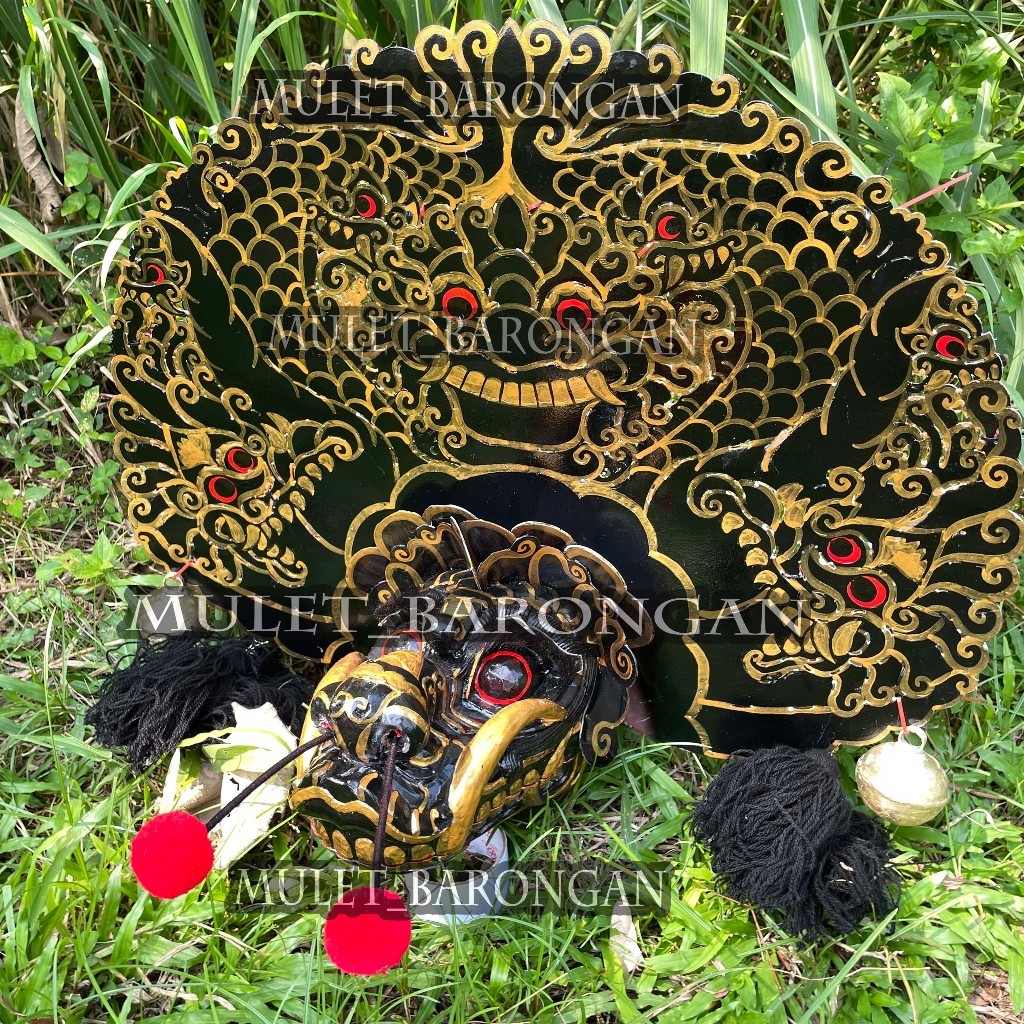 __ Barongan Siung Gantung Jaliteng Ukuran 18 anJamang Drem Full Tatah Free klinting SM)