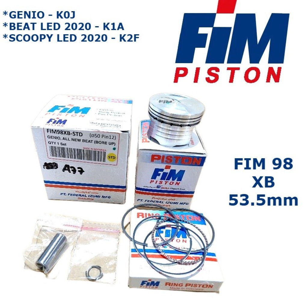 PISTON KIT GENIO/BEAT LED 2020 (GENIO XXB) 53.5mm FIM-98XXB FIM