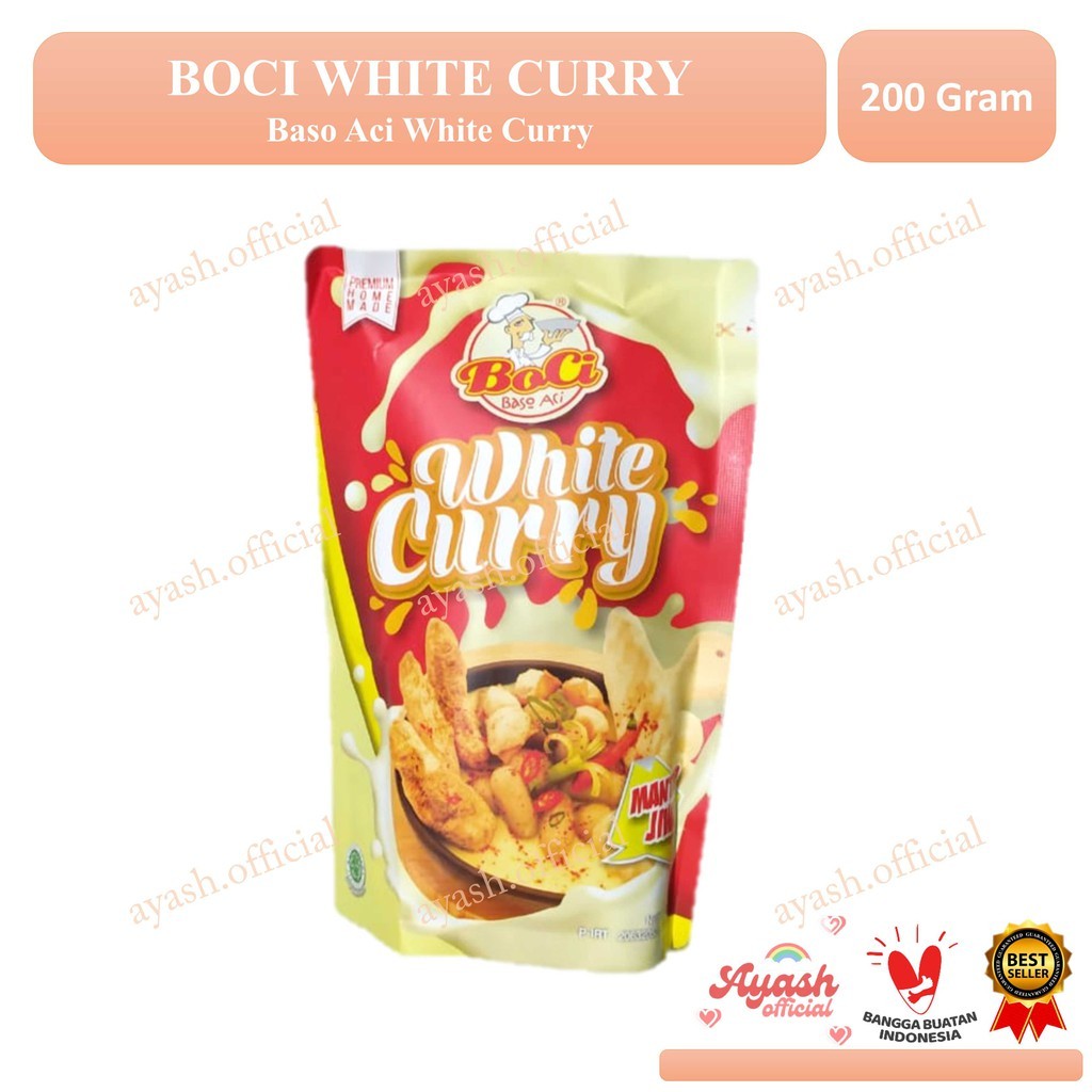 

BOCI baso aci WHITE CURRY Gurih dengan bumbu rempah kari putih mantap jiwa