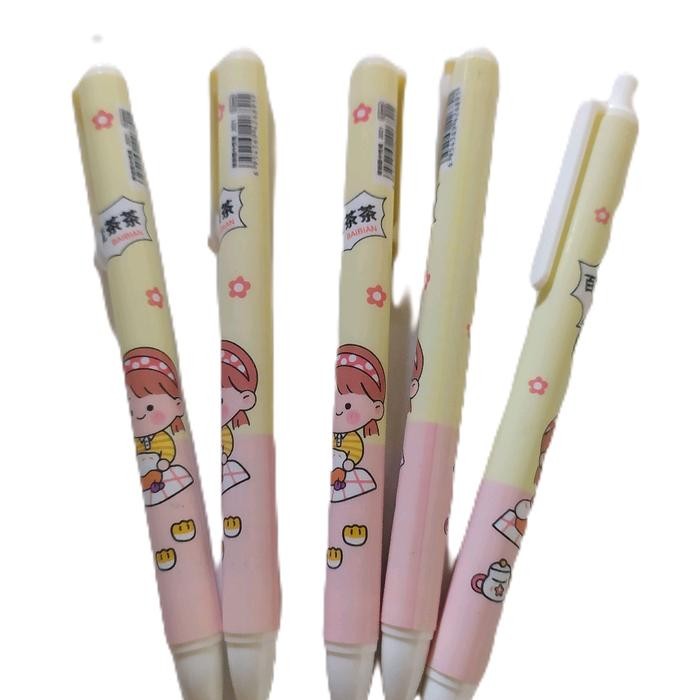 

Paket Bolpoint gel hitam karacter