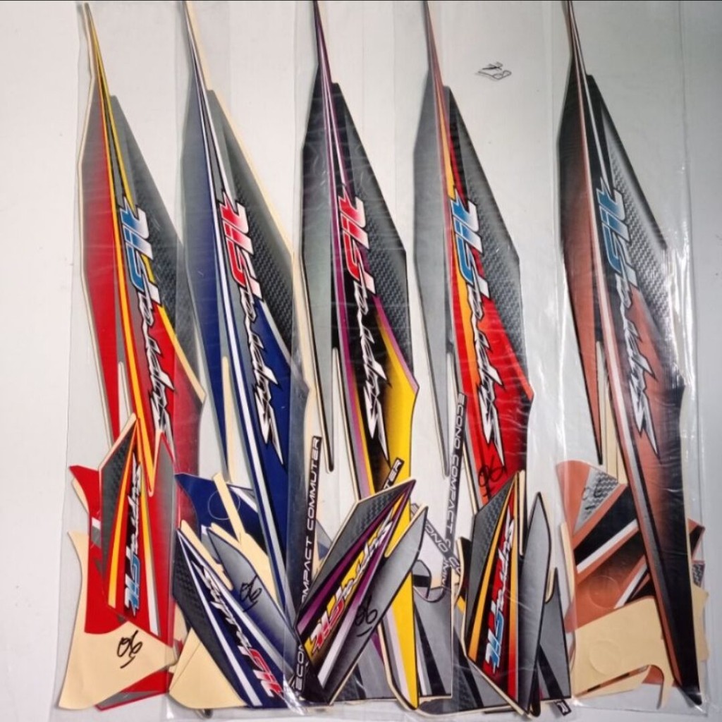 Striping Ori body Honda Supra fit new 2006 stiker bawaan original bodi honda supra fit lama supra fi