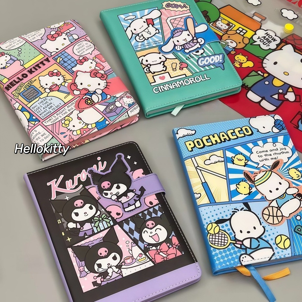 

Hello Kitty Cute Magnetic Closure Notebook Kawaii Manga Journal for Girls with Printed Inner Pages Aesthetic High Value Viral