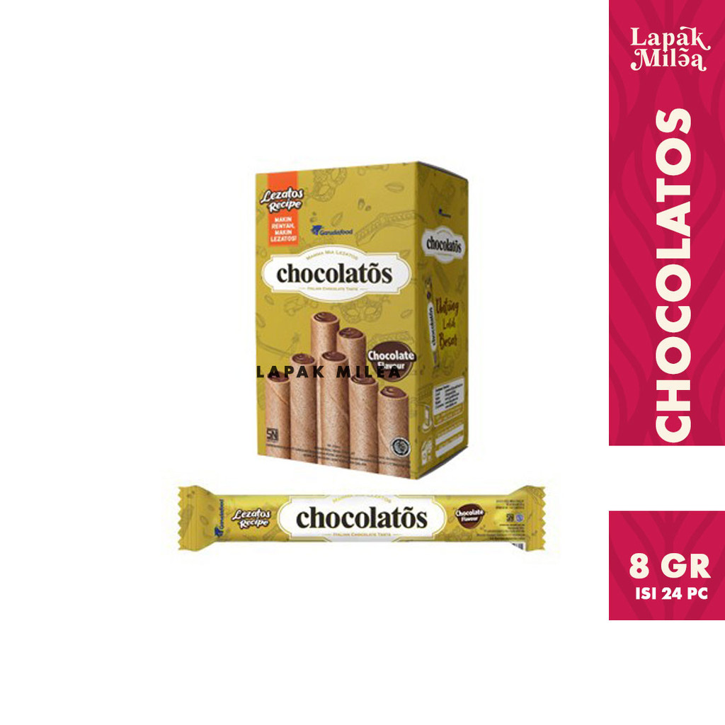 

Chocolatos Classic Dark Choco Vanilla Cheese Wafer Roll - Netto 24 bks x 8gr