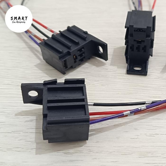 Relay Denso 12V 4 kaki Biru AC Power Lampu Mobil ORIGINAL JAPAN