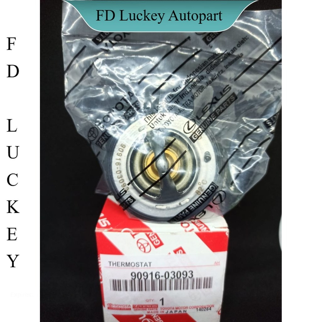 thermostat vios, yaris, innova, hilux bensin, fortuner, vios limo original