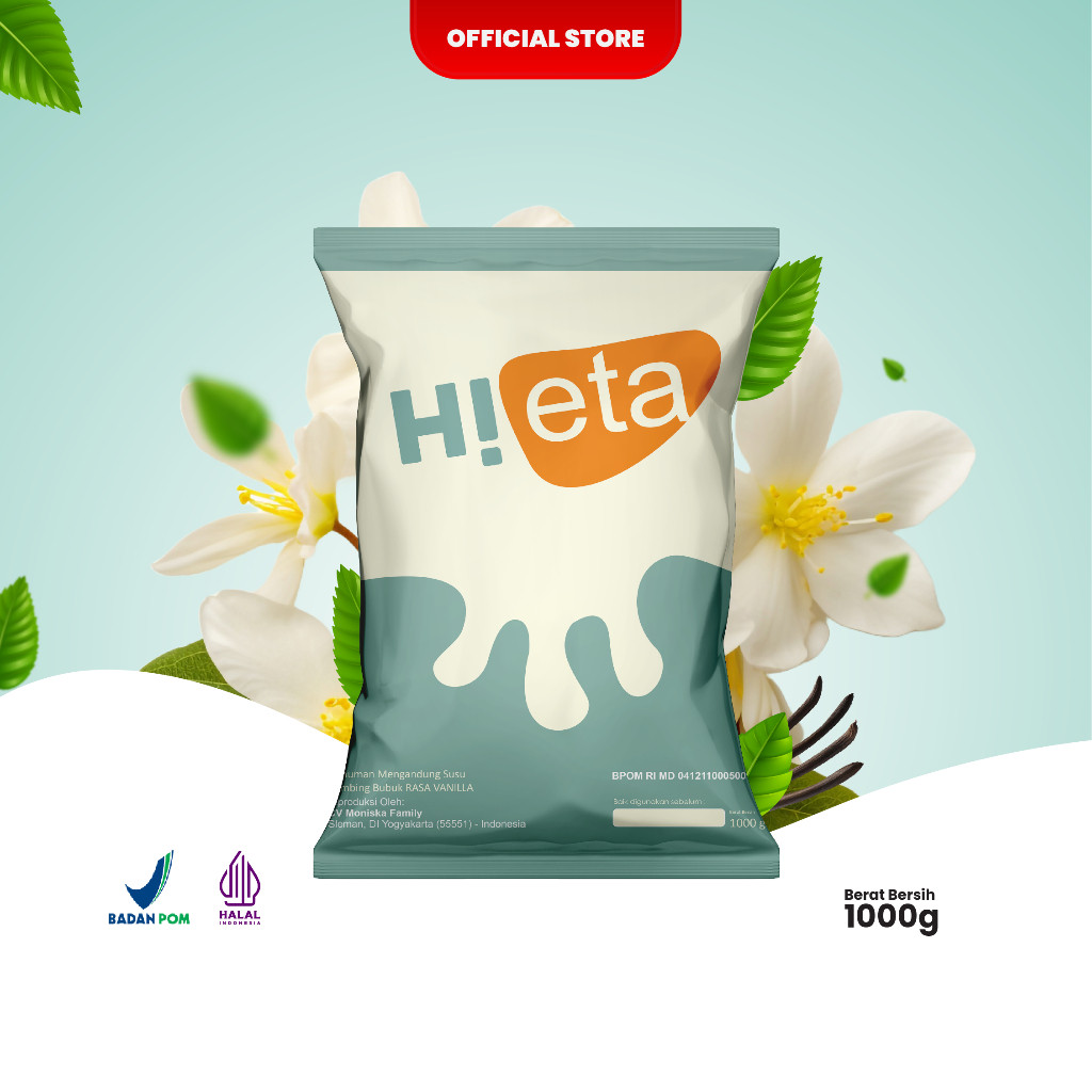 

Susu Kambing Etawa Bubuk 1 Kilogram Rasa Vanila HiEta new