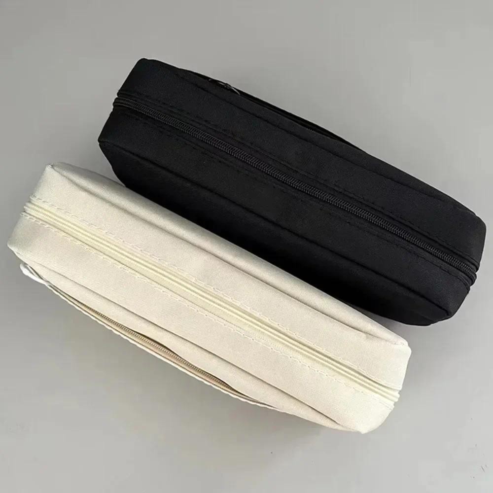 

Oxford Cloth Pencil Bag DIY Double-layer Large-capacity Strong Durable Surface School Supplies Students Customizable Design