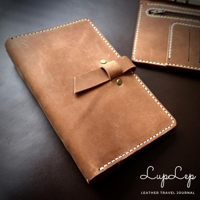 

Promo Binder A6 kulit asli 6 Ring travel journal leather case