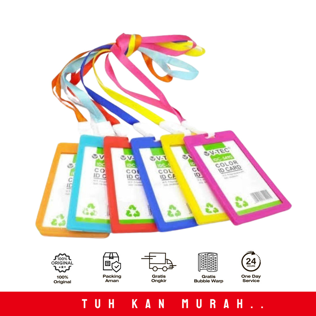 

ID CARD HOLDER SET V-TEC 5490 /PCS PUTIH