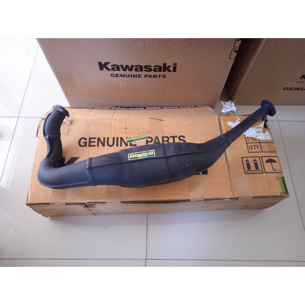 PERUT KNALPOT NINJA RR KENALPOT NINJA 150 RR ORIGINAL KAWASAKI CHAMBER EXHAUST ORIGINAL KAWASAKI -00