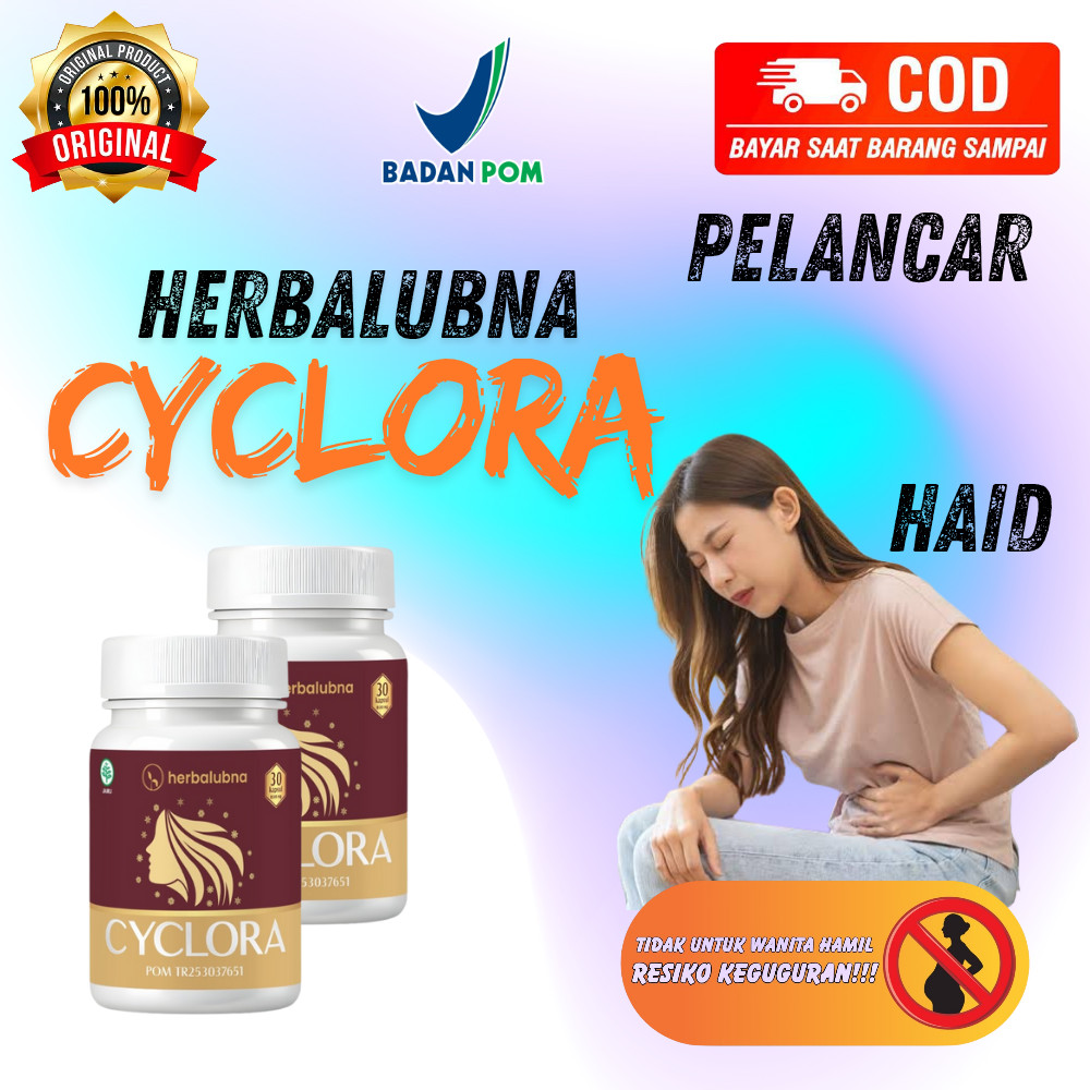 Herbalubna Cyclora Obat Pelancar Haid Telat Datang Bulan