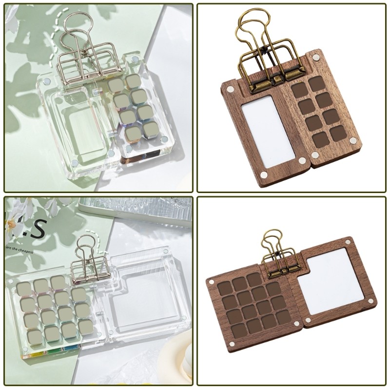 

8/15 Grids Watercolour Travel Set Portable Watercolor Set Sketchbook with Clip Watercolour Paint Set