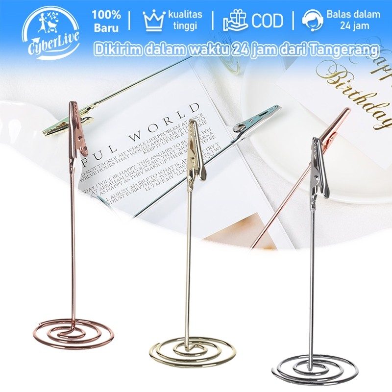 

KP - 10pcs 12cm Price Tag Besi Tatakan Holder Foto Price Tag Penanda Harga Produk terbaru