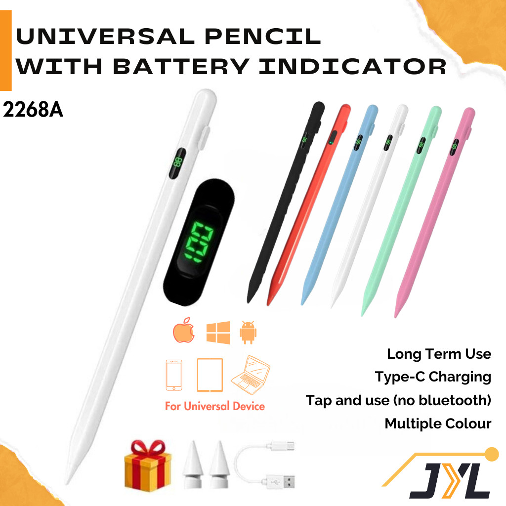 

JYL Stylus Pen Universal Capacitive Pencil for Redmi Huawei Xiaomi Samsung iPad Compatible Pencil for user