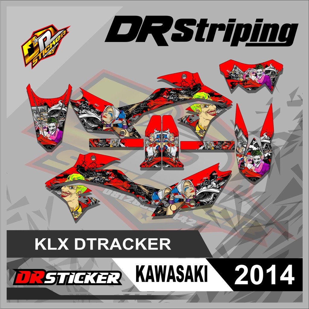 2014 Striping KLX Dtracker Semi Full - Striping Variasi KLx Dracker Joker