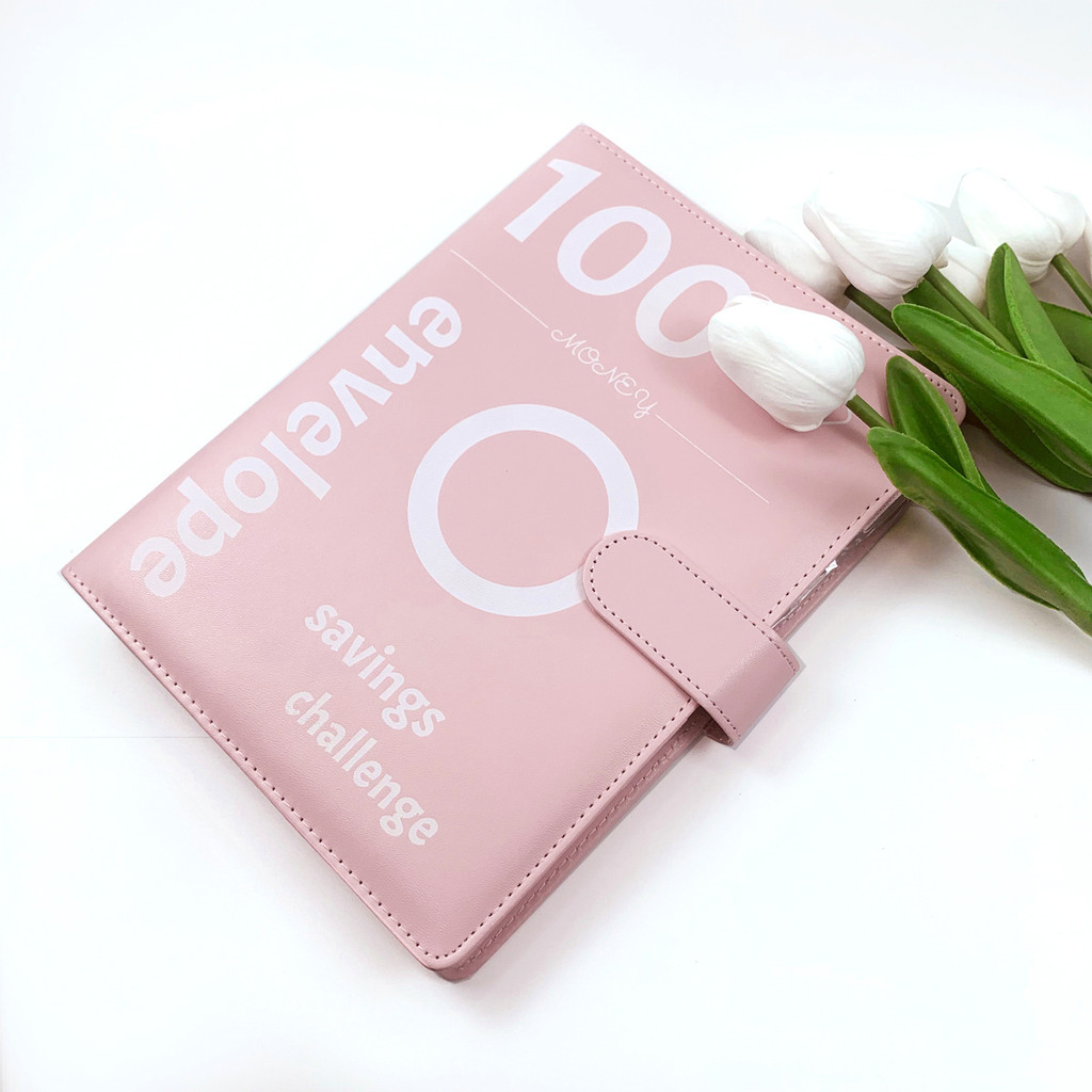 

100 Envelopes Budget Binder 2024 Savings Challenge Budget Book with 100gsm Paper Cash Envelopes Money Management Notebook PH346