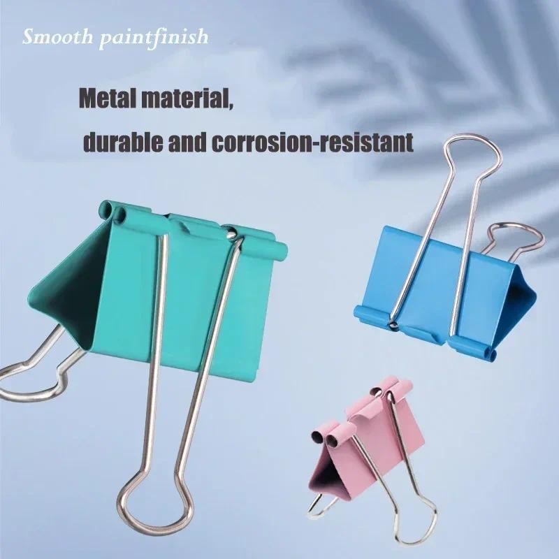 

Office Stationery Colorful Long Tail Clips Metal Multi-functional Long Tail Clips Ticket Clips Available in Multiple Sizes