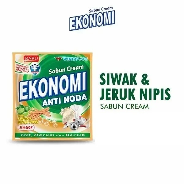 NEW [5 Pcs] Sabun Cream Ekonomi 145gram - Sabun Cream Anti Noda - Siwak & Nipis