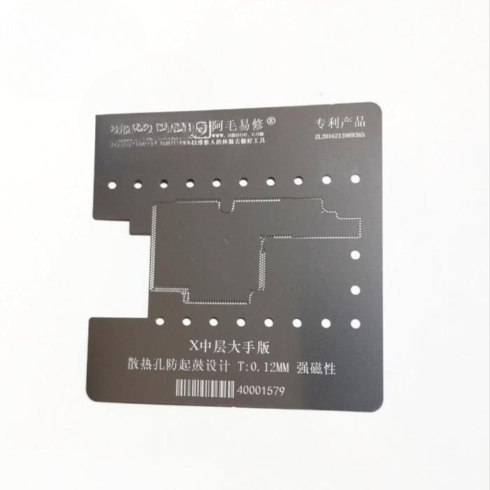 Plat Cetakan Middle Frame Iphone X Amaoe Original BGA Stencil