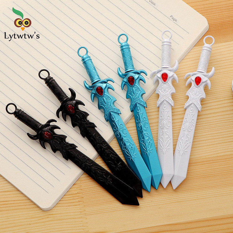 

1 Pcs Lytwtw's Stationery Office Creative Big Cool Swordn School Supply Gift Weapon Lovely Gel Pen Funny