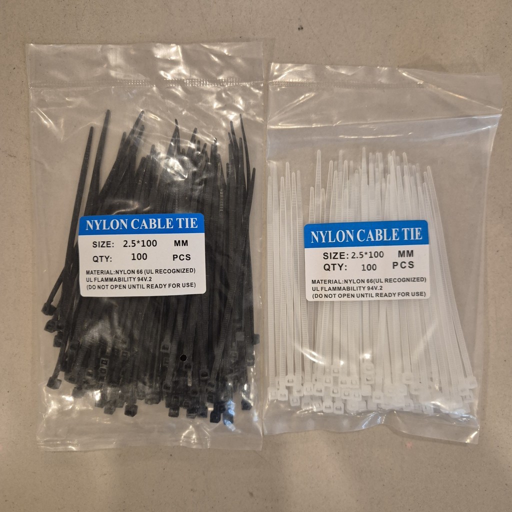 

JUTAFAS Kabel Ties / Insulock / Insulok / Cable Ties 2.5 x 100mm 10cm 100pcs