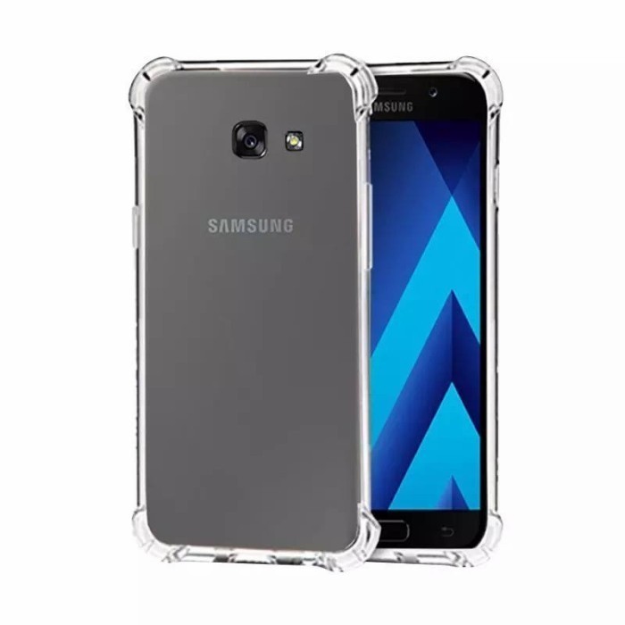 CASING SAMSUNG A7 2017 SOFT ANTICRACK BENING CRYSTAL CLEAR BUMPER JELLY ANTI SHOCK