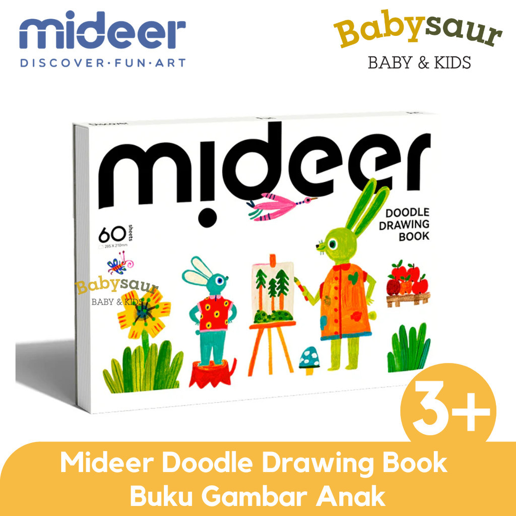 

Mideer Doodle Drawing Book Mainan Buku Gambar dan Sketsa Anak Usia 3 Tahun +