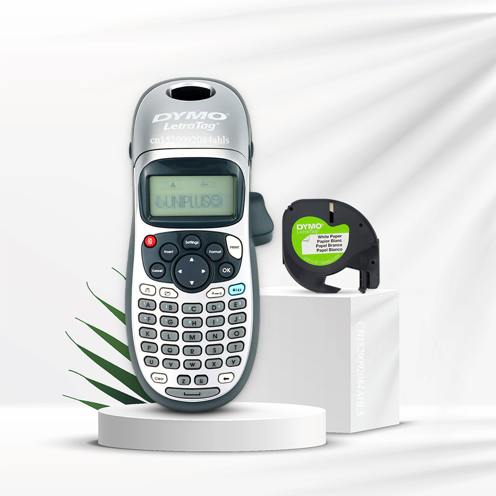 

Inkless Label Printer Dymo LT100H Portable Dymo Label Maker Machine LT-100H with 10PK Label Cassette Self Adhesive Sticker 91201