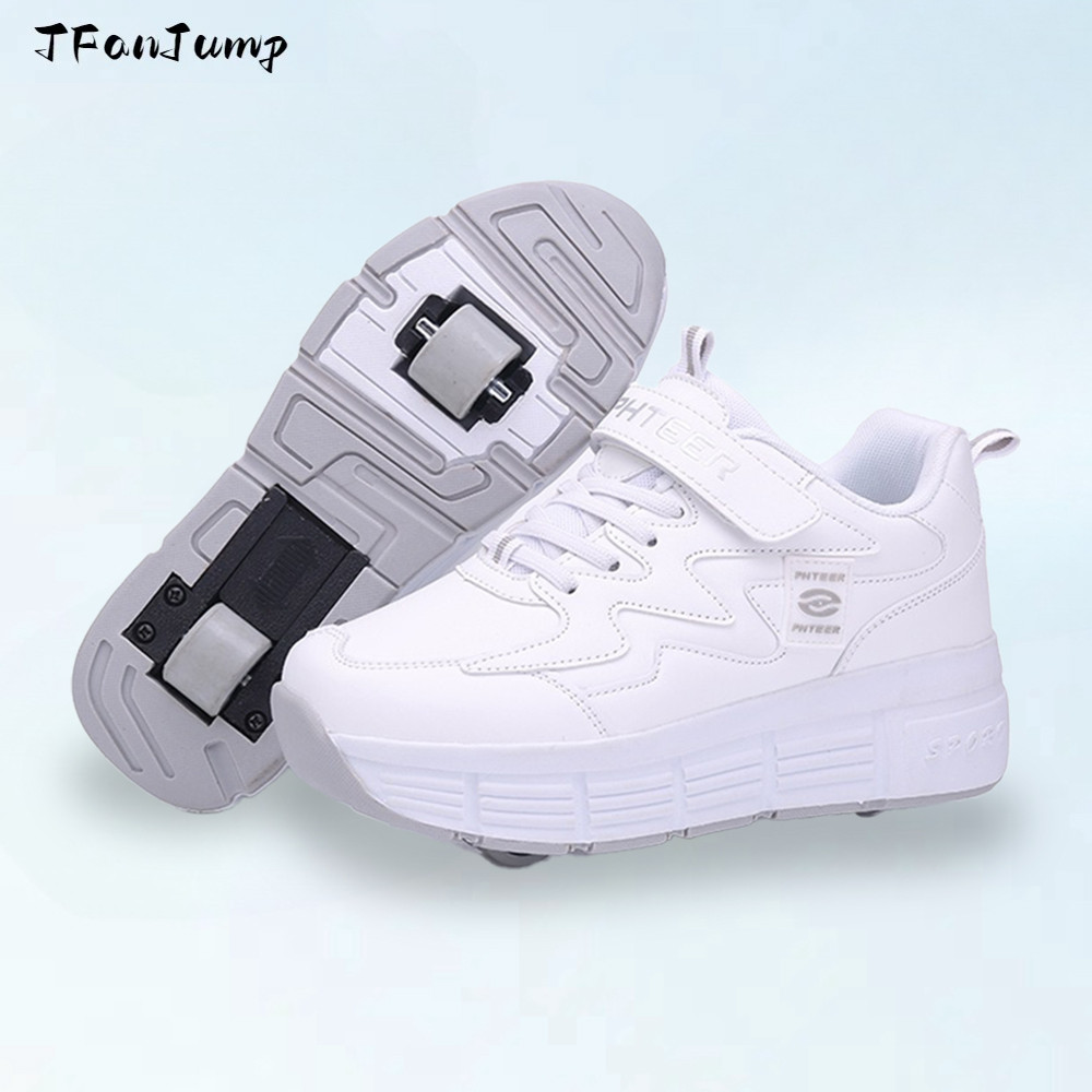 Racing Inline Skate Shoe With 2 Removable Wheels,Children Speed Powerslide Skates Sneakers For Boys 