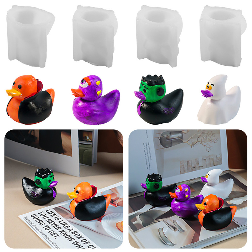 

Halloween Ugly Duck Silicone Candle Mold Handmade Animal Duck Soap Mold DIY Plaster Epoxy Resin Ornament Crafts Mold Making