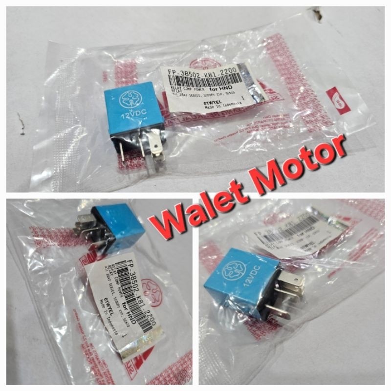 Relay comp power kaki 5 beat series scoopy esp genio  38502-K81-2200 ori FEDERAL/relay relasi kaki 5
