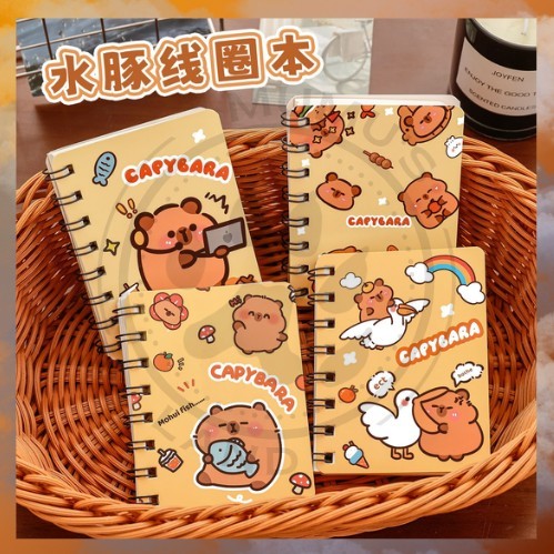 

MUMUSLAND Notebook Mini A7 Kapibara Lucu Buku Tulis Scrapbook Notes Kecil Alat Tulis Sekolah S-NB029