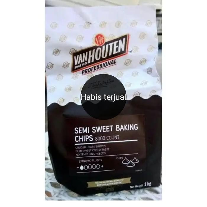 

Promo semi dark chocolate chips van houten 500gram choco 500 gr vanhouten