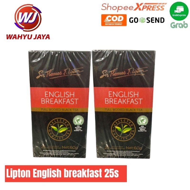 

Teh Lipton English breakfast 25s 60gram