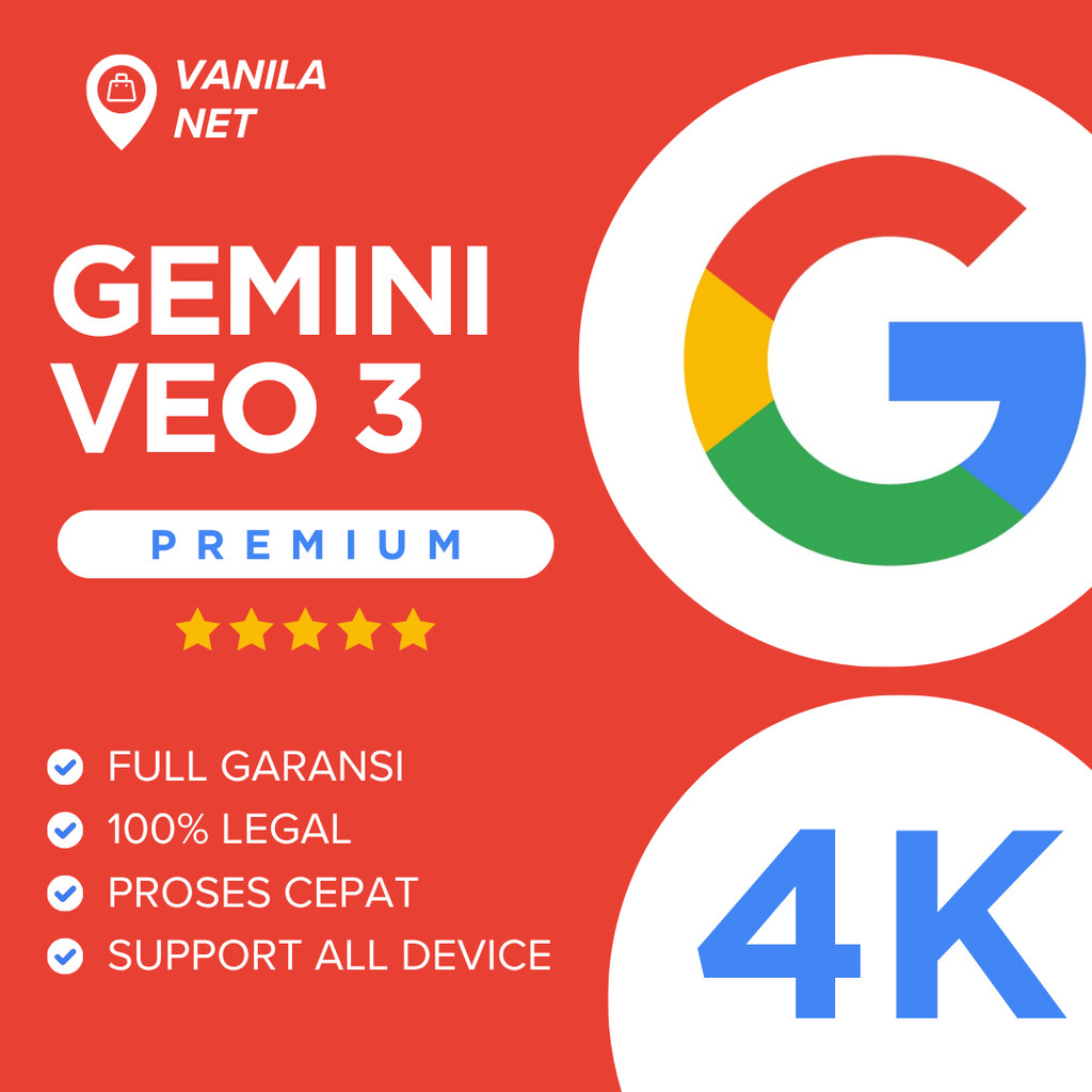 GOGLE GEMINI AI PRO VEO 3 MEMBER PRIVATE FULL GARANSI TERMURAH