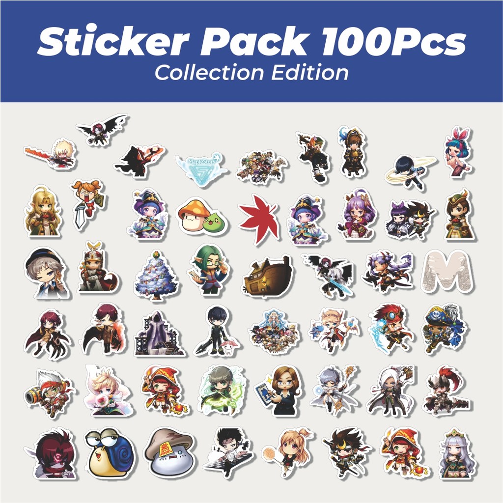 

Hot Stiker Game Series Maple Story Mix 1 Lucu Anti Air Stikers Berperekat Waterproof Sticker Decal Buat Motor Helm Buku Journal Koper Casing HP Laptop Botol Minum