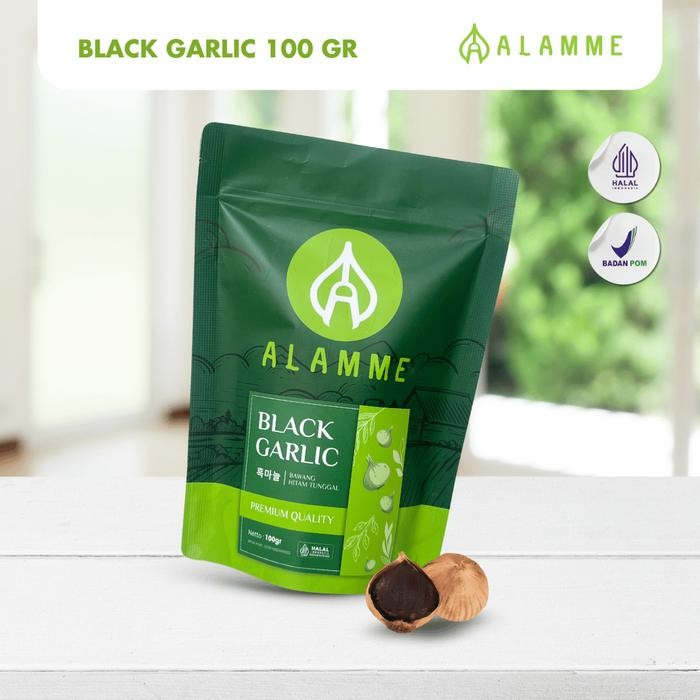 

Promo Bawang Hitam Tunggal Premium Quality Alamme 100 Gram black garlic Spices Rempah - -