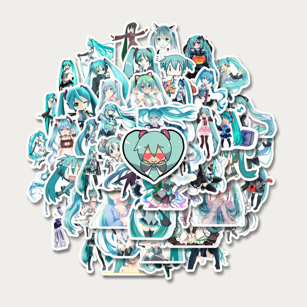 

Sticker Pack Stiker Music Series Hatsune Miku Mix 4 | Sticker TUMBLR | Stiker LAPTOP KOPER HELM