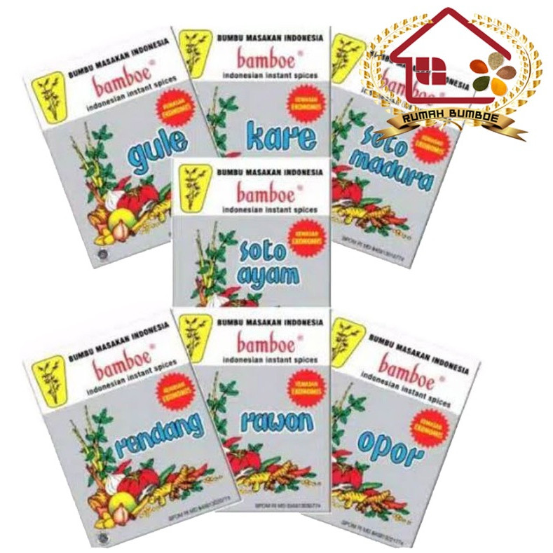 

[COD] (1 pcs) BAMBOE Kemasan Ekonomis Bumbu Daput Instan Lengkap