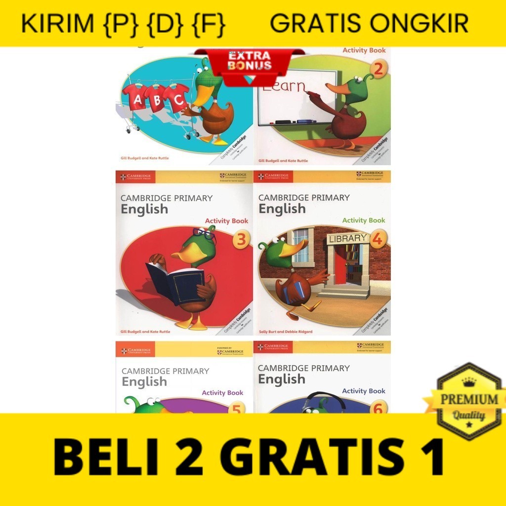 

{P} {D} {F} Cod / Cam Primary English Activity Book 1-2-3-4-5-6 / Black & White