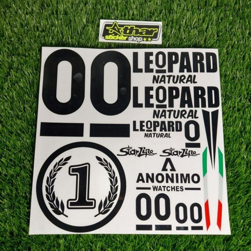 STIKER HELM KYT TTC R-10 RC SEVEN LEOPARD REDBULL