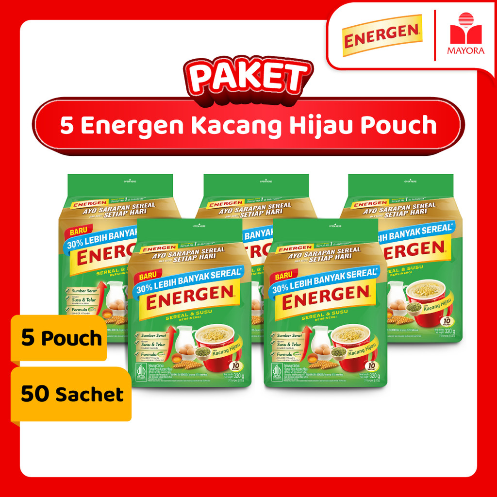 

Paket 5 Energen Kacang Hijau Pouch