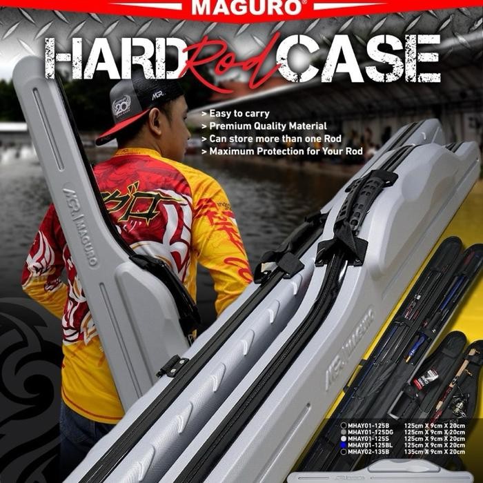 Tas Pancing Maguro Hard case tempat joran - AY01 125 BLACK
