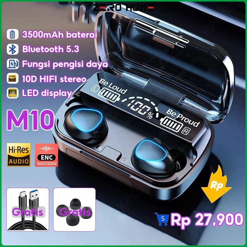 【COD】M10 F9 M19 M20 M28 M90 M25 Bluetooth Headset Wireless Earphone Gaming Tws in Ear Earphones Nois