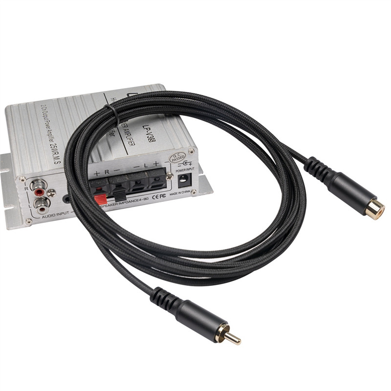 A43I  Extension Cable Audio Video Cable Male To Female Cord for Speaker, Subwoofer, Camera, HDTV, Am