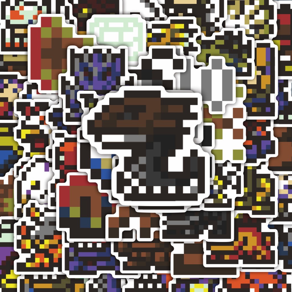 

100PCS Lucu Stiker Pixel Digimon V10 Stiker Aesthetic Stiker Anti Air Stikers Berperekat Waterproof sticker decal buat Motor Helm Buku Journal Koper Casing HP Laptop Botol Minum Hadiah anak