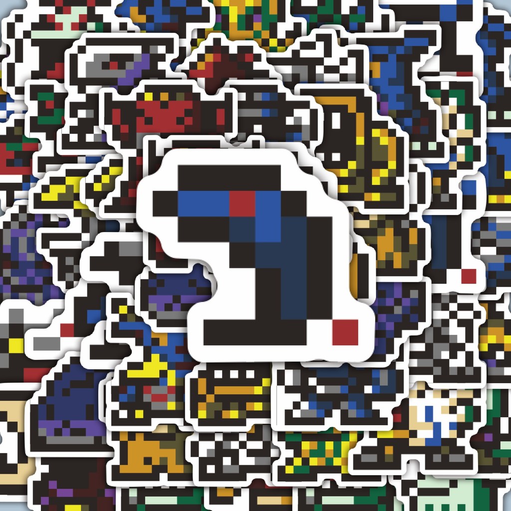 

100PCS Lucu Stiker Pixel Digimon V11 Stiker Aesthetic Stiker Anti Air Stikers Berperekat Waterproof sticker decal buat Motor Helm Buku Journal Koper Casing HP Laptop Botol Minum Hadiah anak