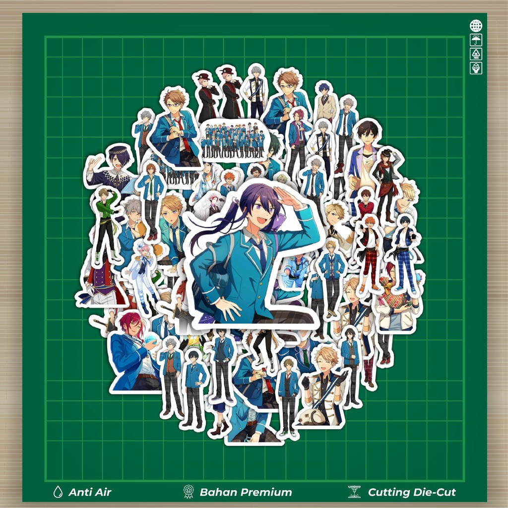 

HOT 50 PCS STIKER Stiker Video Game Series Ensemble Stars Character Mix Stiker Fashion Cars Decal Dingin Kartu Album Custom Vinyl Anti Air- Sticker Aesthetic Buku Journal Koper Casing HP Tablet Laptop Helm Motor Botol Minum